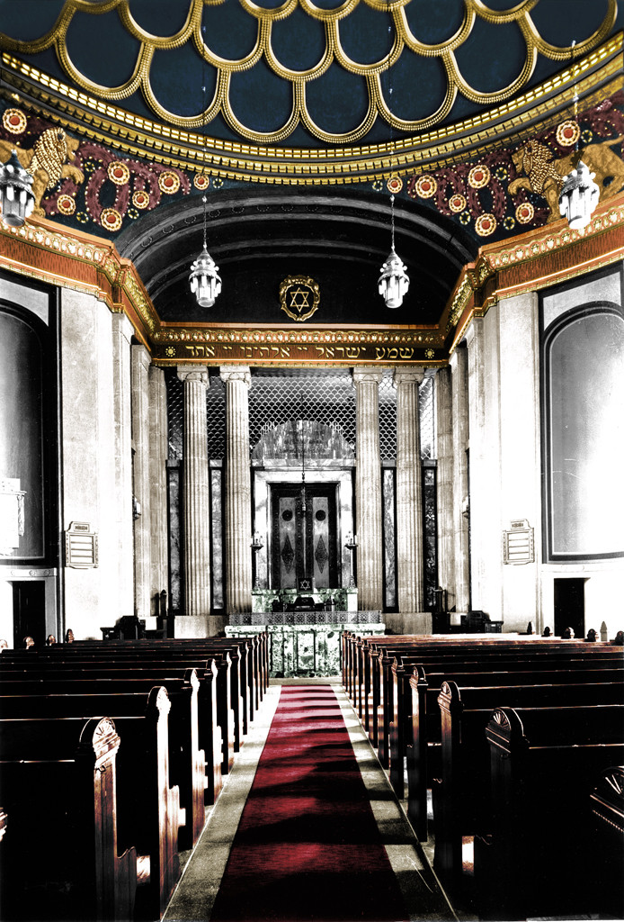Görlitzer Synagoge, Torahschrein (koloriert)