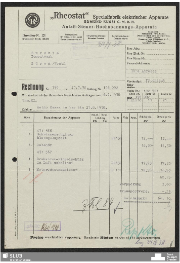 Rheostat Rechnung