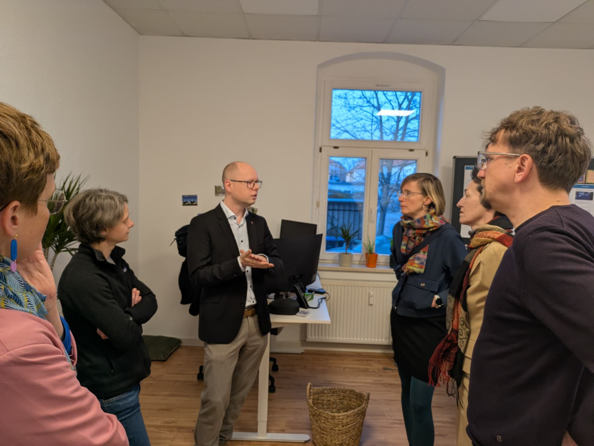 Dawid Statnik (Domowina) erläutert Betroffenheit