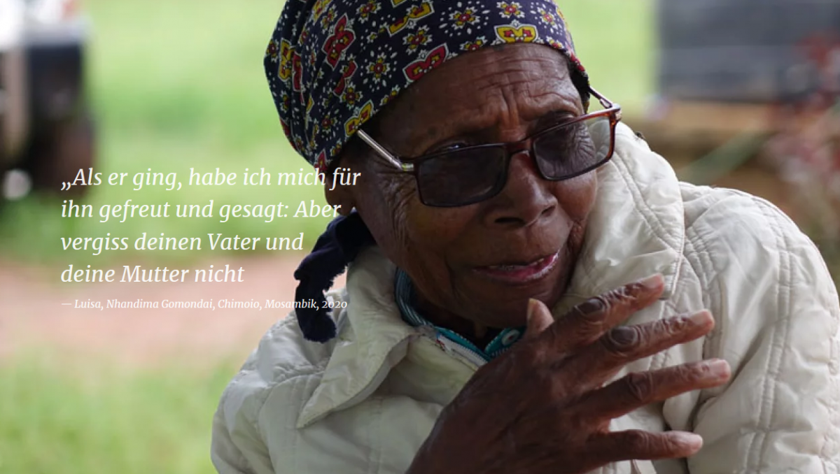 Jorge Gomondais Mutter Luisa Nhandima Gomondai